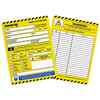 Inserts Fencing-tag, Anglais, 144x193mm, Fencing-tag INSPECTION RECORD, 10 Pièce / Pack